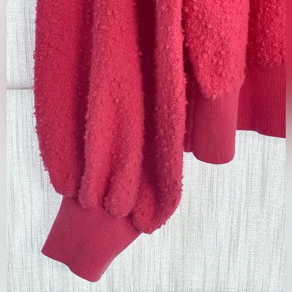 Free People Hot Pink Sweater Size Medium - Picture 8 of 10